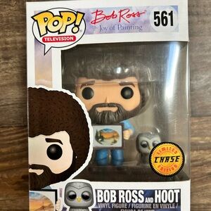 Funko Pop! Bob Ross and Hoot Vinyl Figure
